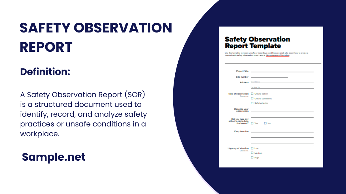 safety observation report