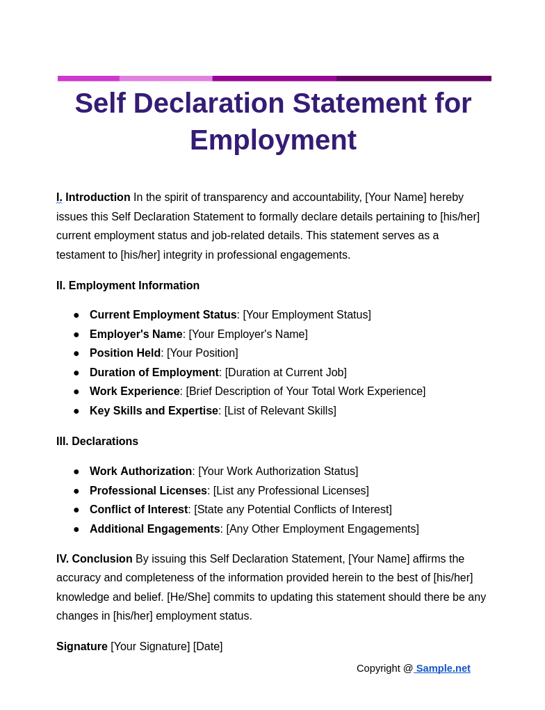 Self Declaration Statement for Employment Google Docs 10 16 2024 12 39 PM