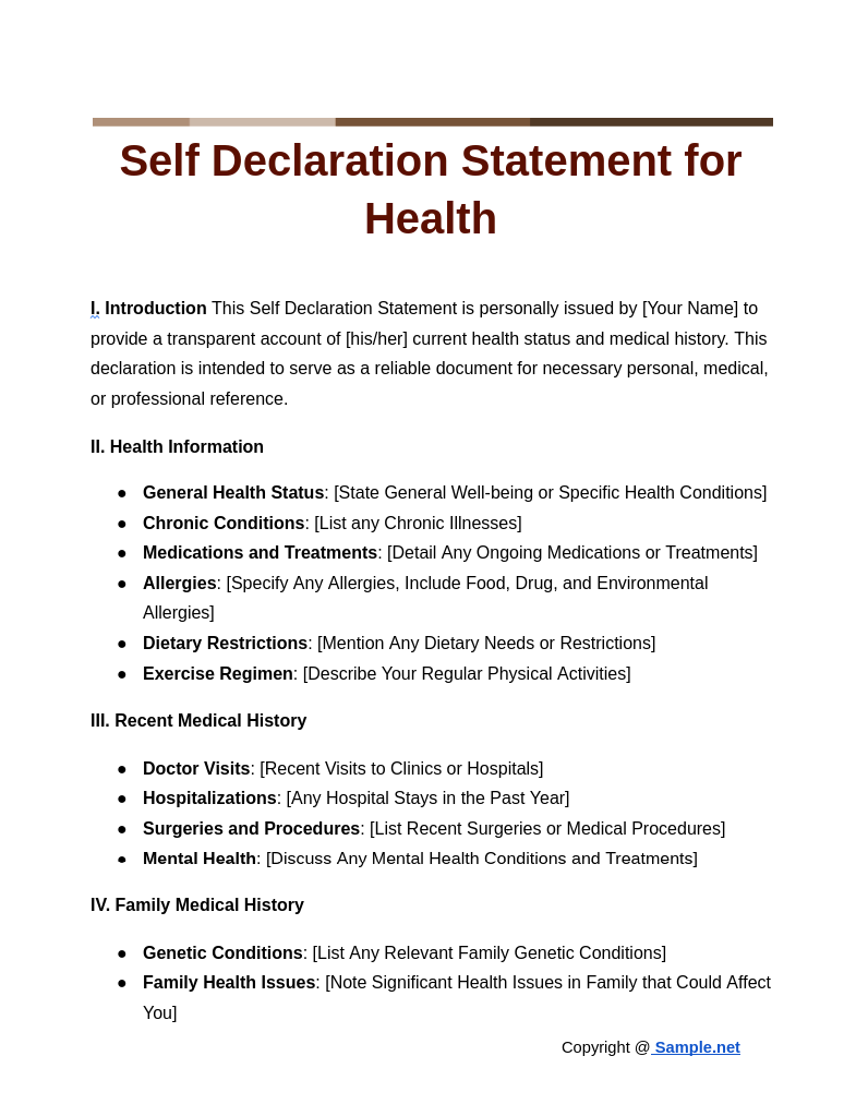 Self Declaration Statement for Health Google Docs 10 16 2024 12 42 PM