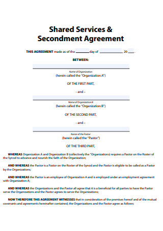 Shared Services and Secondment Agreement
