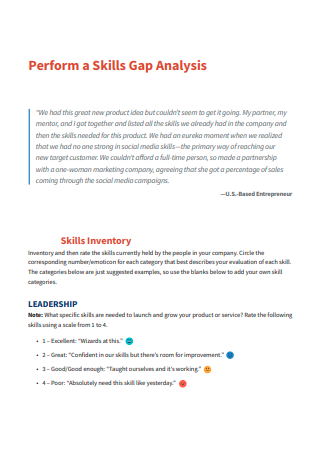 Simple Skills Gap Analysis