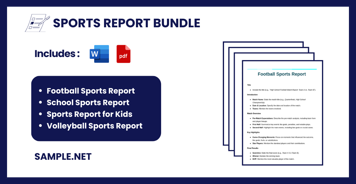 sports report bundle