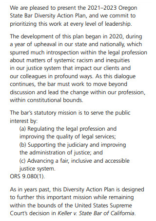 State Bar Diversity Action Plan