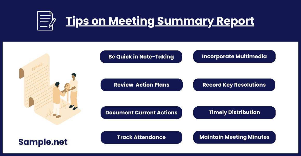 Tips on Meeting Summary Report