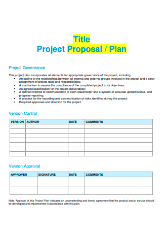 Title Project Proposal Plan