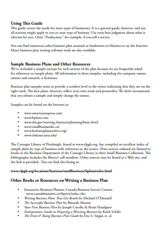 University Small Business Development Plan