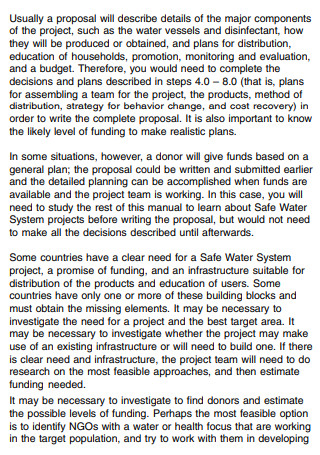 Water System Project Proposal