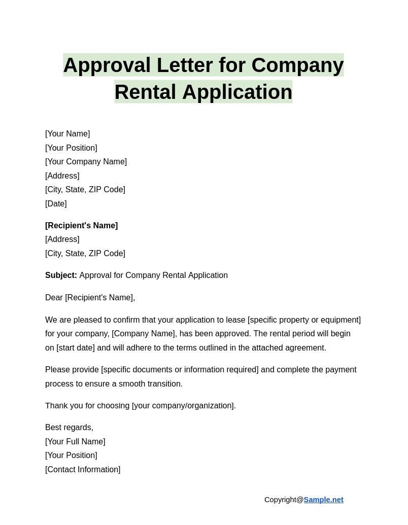 Approval Letter for Company Rental Application Google Docs 12 26 2024 10 08 AM