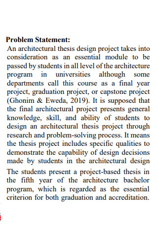 Architectural Problem Statement Template