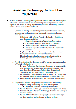 Assistive Technology Action Plan