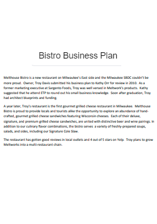 Basic Bistro Business Plan