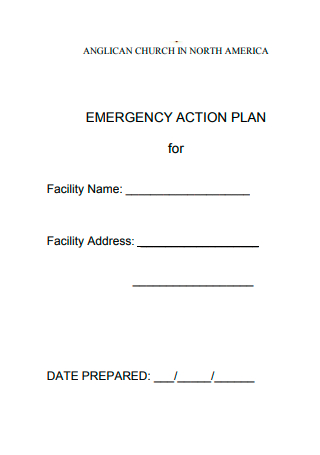 Basic Church Emergency Action Plan