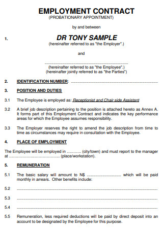 Basic Employment Contract
