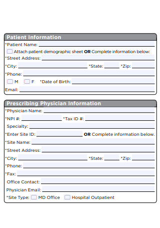 Benefit Verification Form