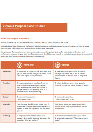 Business Purpose and Vision Statement