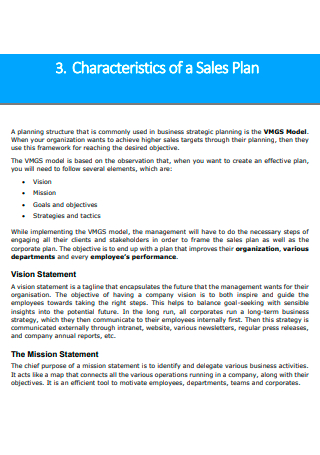 Business Sales Plan in PDF