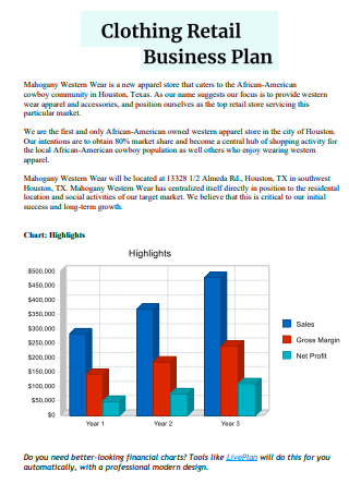 Clothing Retail Business Plan1