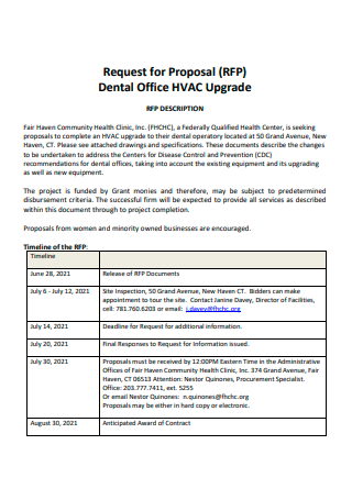 Dental Office HVAC Upgrade Proposal
