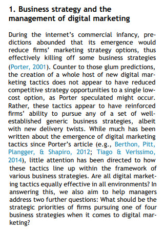 Digital Marketing Business strategy