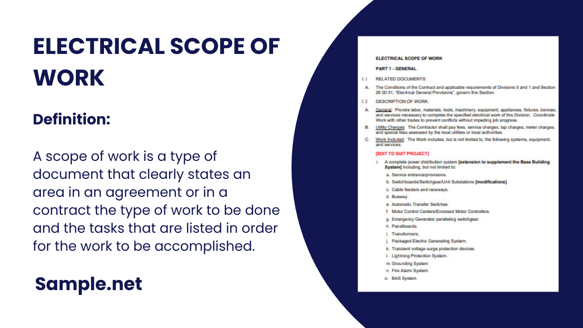 electrical scope of work