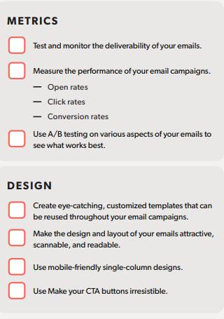 Email Marketing Audit Checklist