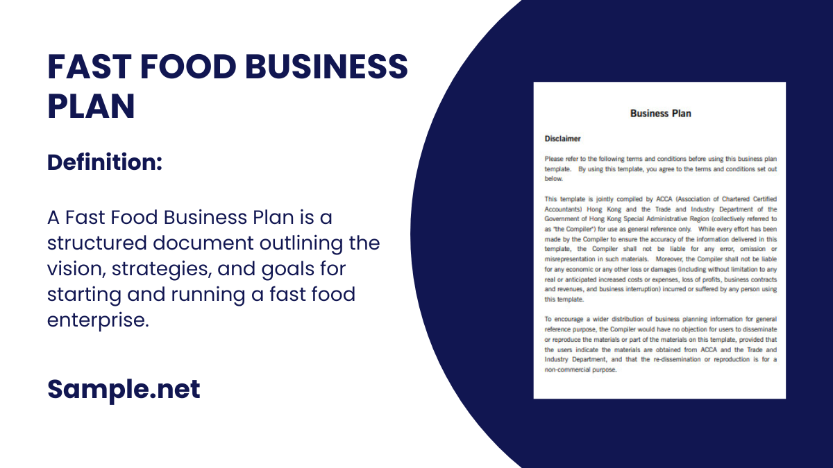 fast food business plan 1