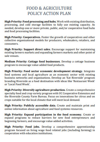 Food And Agriculture Action Plan