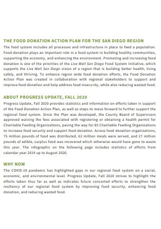 Food Donation Action Plan