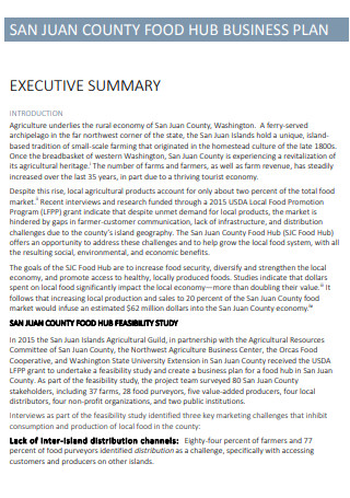 Food Hub Business Plan