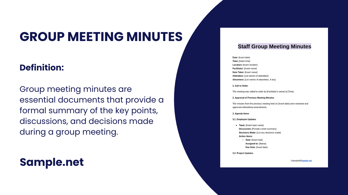 group meeting minutes