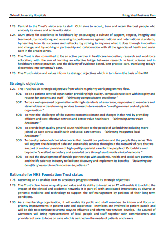 Healthcare Integrated Business Plan