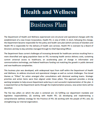 creating a healthcare business plan