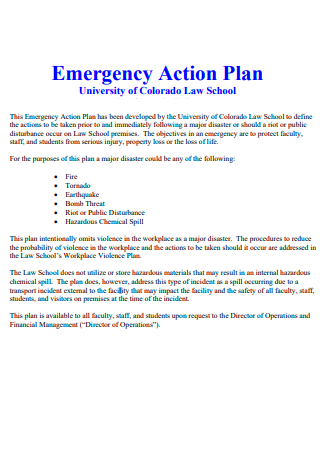 Law School Emergency Action Plan