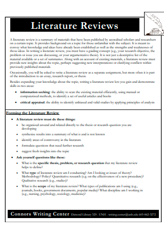 Literature Review in PDF