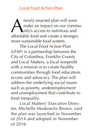 Local Food Action Plan