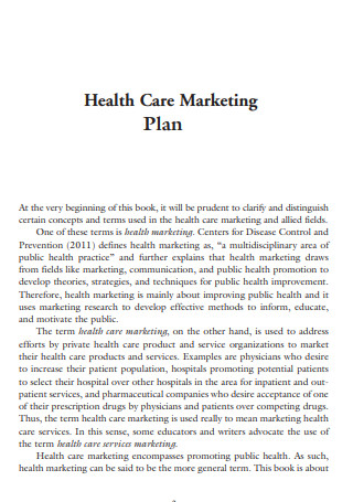 Mdern Healthcare Marketing Plan