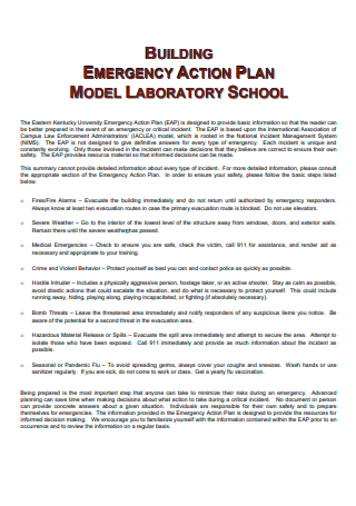 Model Laboratory School Emergency Action Plan