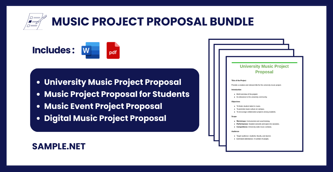 music project proposal bundle