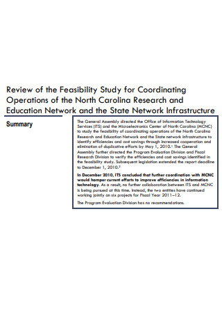 Network Feasibility Review Report