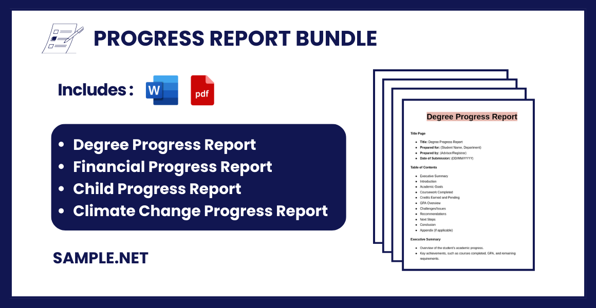 progress report bundle