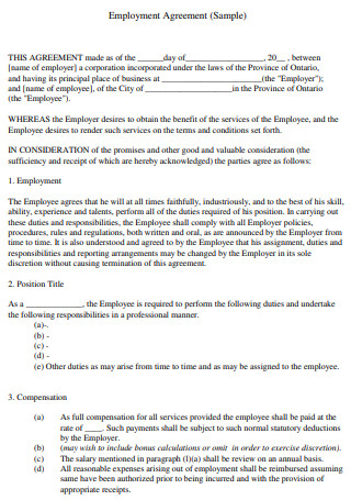 Restaurant Employment Confidentiality Agreement