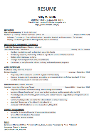 Resume in PDF