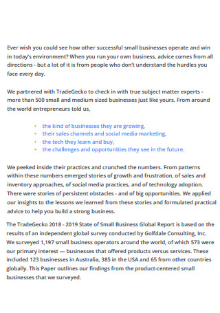 Retail Global Business Report