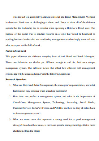Retail Management Business Report