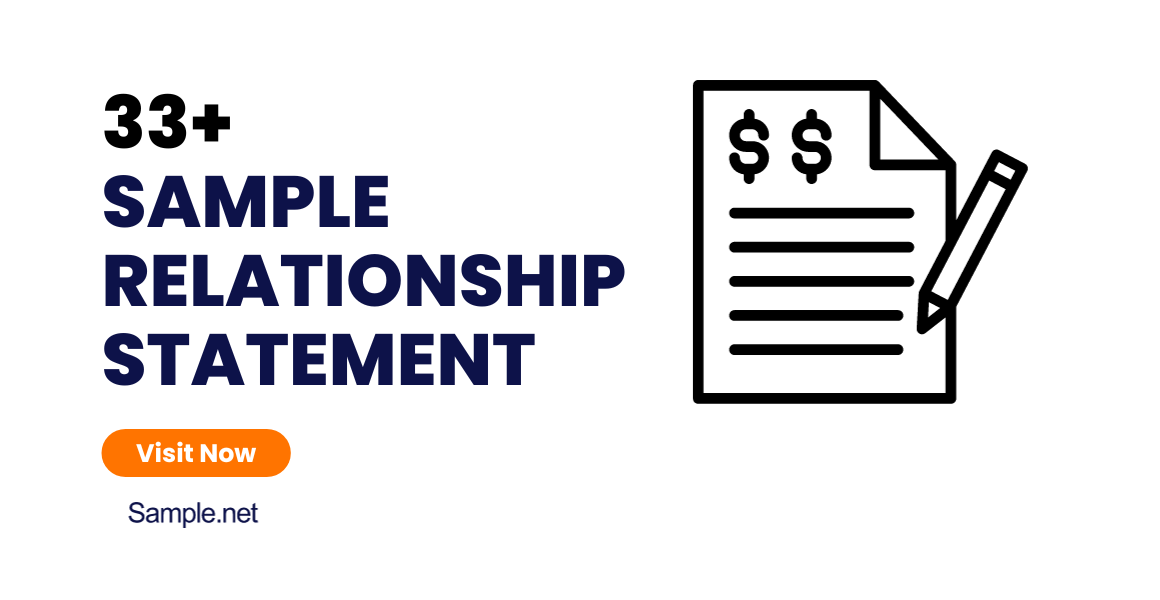 sample relationship statement