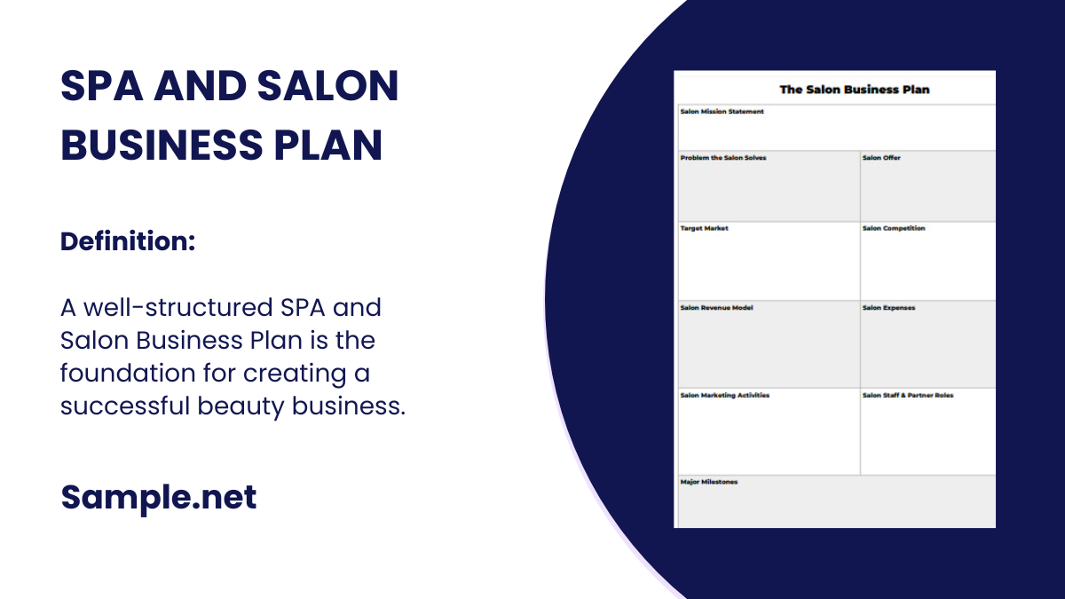 SPA And Salon Business Plan