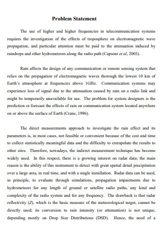 Satellite Communication Problem Statement