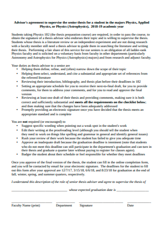 Senior Advisor Agreement in PDF