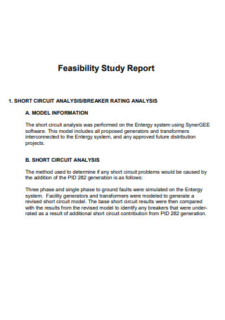 Short Circuit Feasibility Report