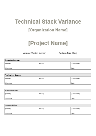 Technical Stack Variance